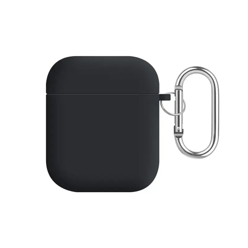 AirPods 1/2 Silikonikotelo - Musta