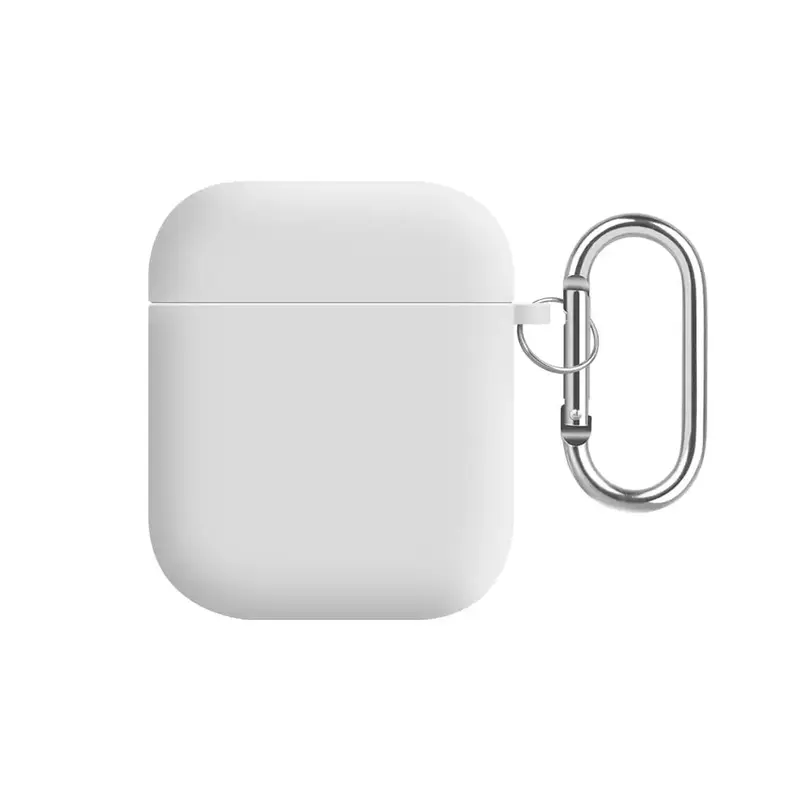AirPods 1/2 Silikonikotelo - Valkoinen