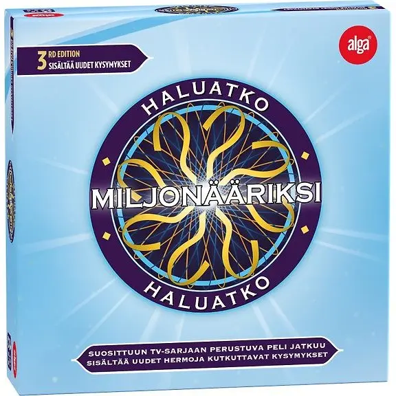 Alga Who Wants to Be a Millionaire board game, 3rd Edition (in Finnish)