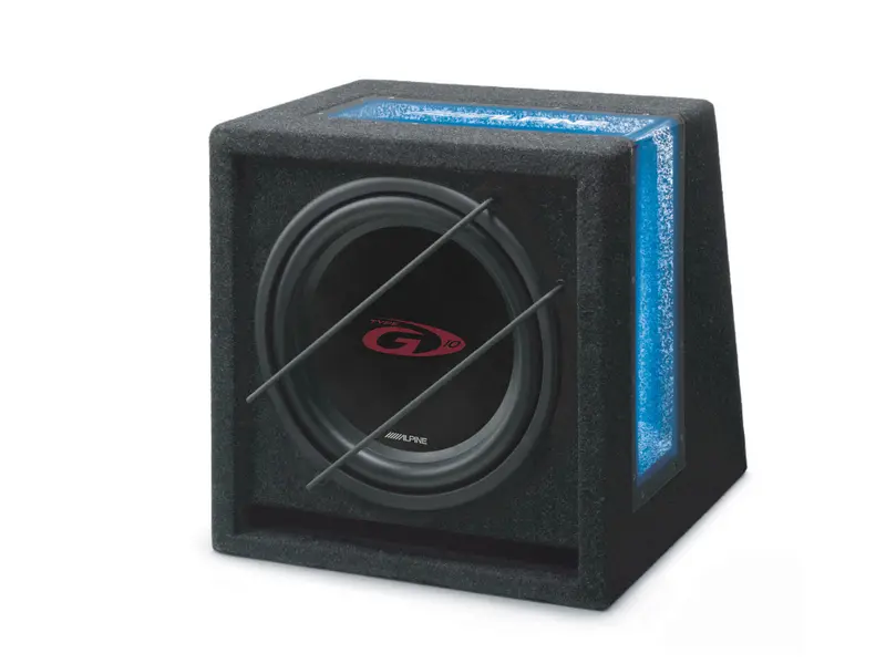 Alpine SBG-1044BR Koteloitu Subwoofer 10" 150W RMS Type-G