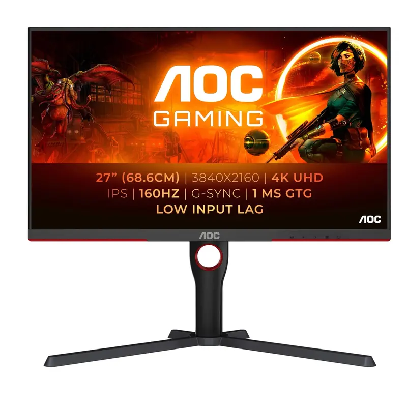 AOC 27" G3 U27G3X/BK 4K UHD, IPS - Gaming Monitor