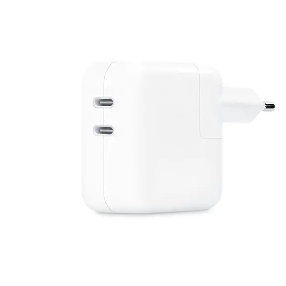 Apple 35W Dual USB-C Power Adapter, White