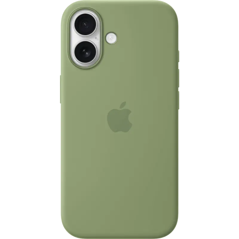 Apple Silicone Case MagSafe for iPhone 17, Light Moss