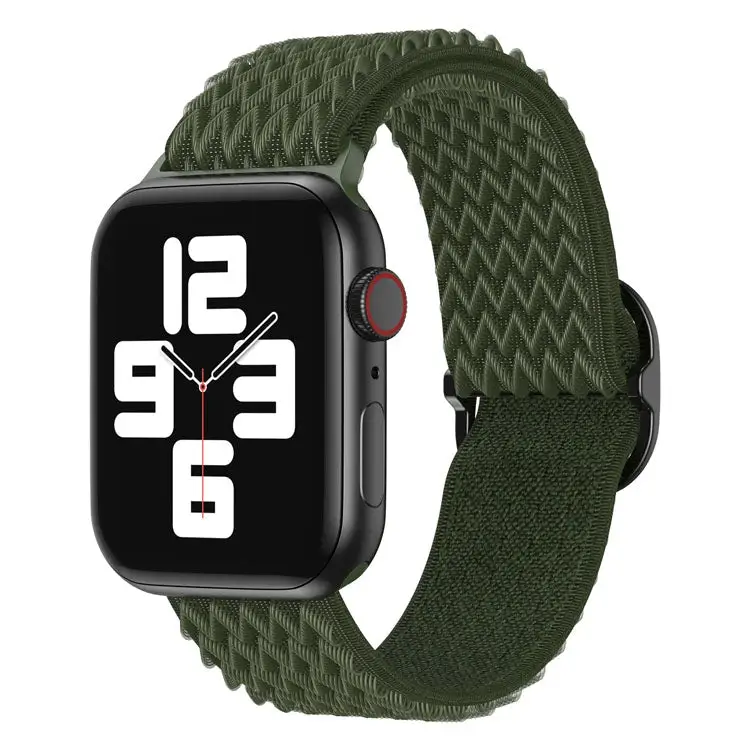 Apple Watch 38/40/41 mm Joustava nailonranneke - Vihreä