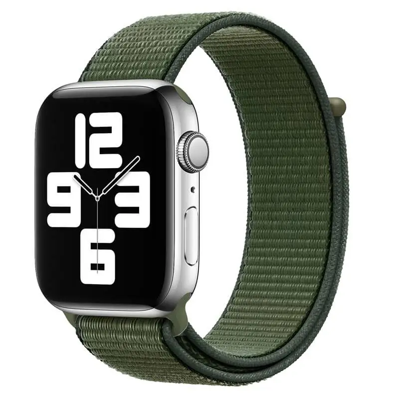 Apple Watch 38 / 40 / 41 mm Nylon ranneke - Army Green