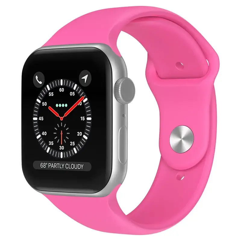 Apple Watch 38 / 40 / 41 mm Silikoniranneke - S/M - Pinkki