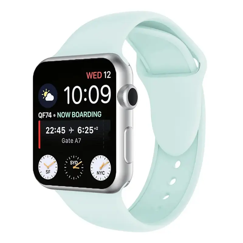 Apple Watch 38 / 40 / 41 mm Silikoniranneke - S/M - Sininen