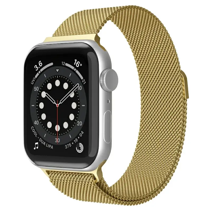 Apple Watch 44 / 45 / 46 / 49 mm Magneettinen Teräsranneke - Kulta