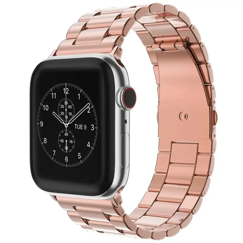 Apple Watch 44 / 45 / 46 / 49 mm Metallinen ranneke - Ruusukulta