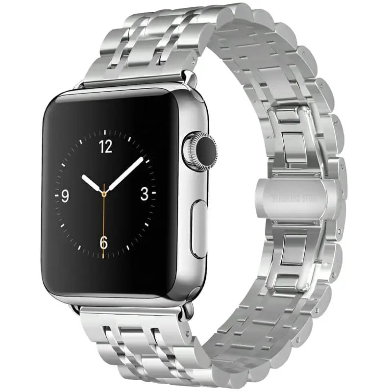 Apple Watch 44 / 45 / 46 / 49 mm Metalliranneke - Hopea/Hopea
