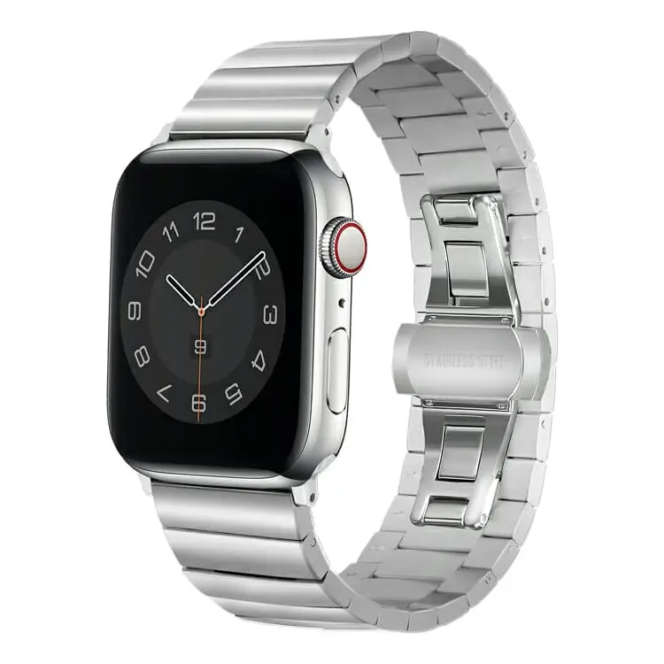 Apple Watch 44 / 45 / 46 / 49 mm Metalliranneke - Hopea