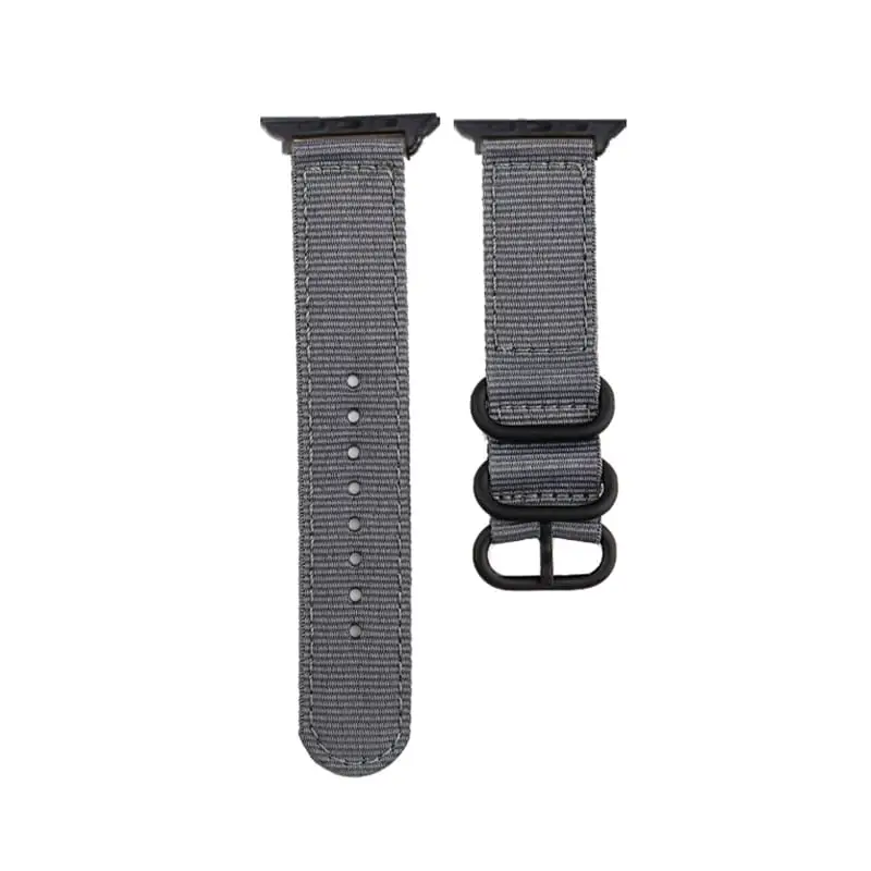 Apple Watch 44 / 45 / 46 / 49 mm Nato-ranneke - Harmaa
