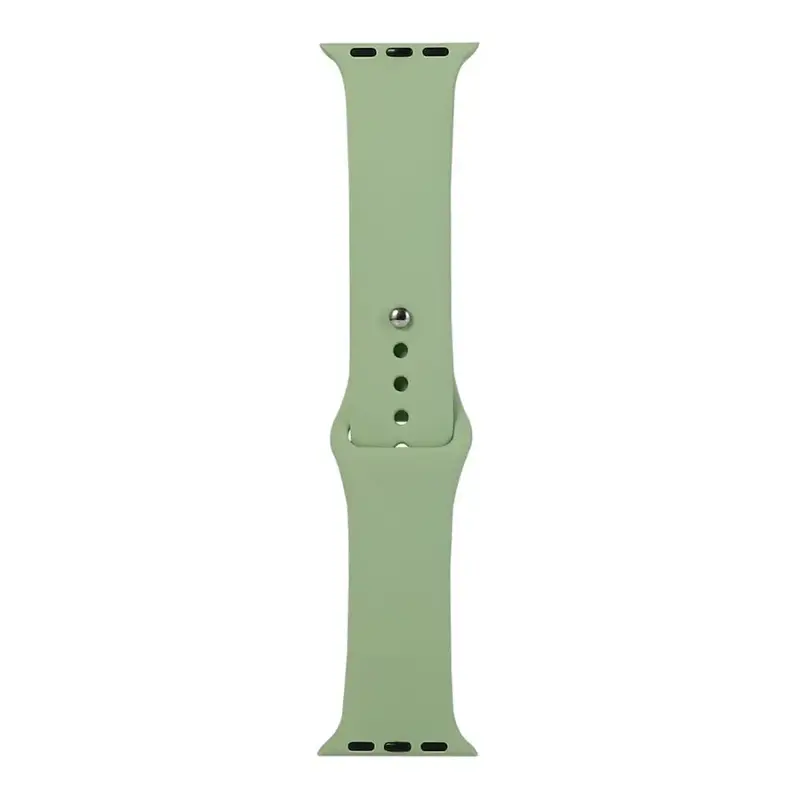 Apple Watch 44 / 45 / 46 / 49 mm Silikoniranneke - Mintunvihreä