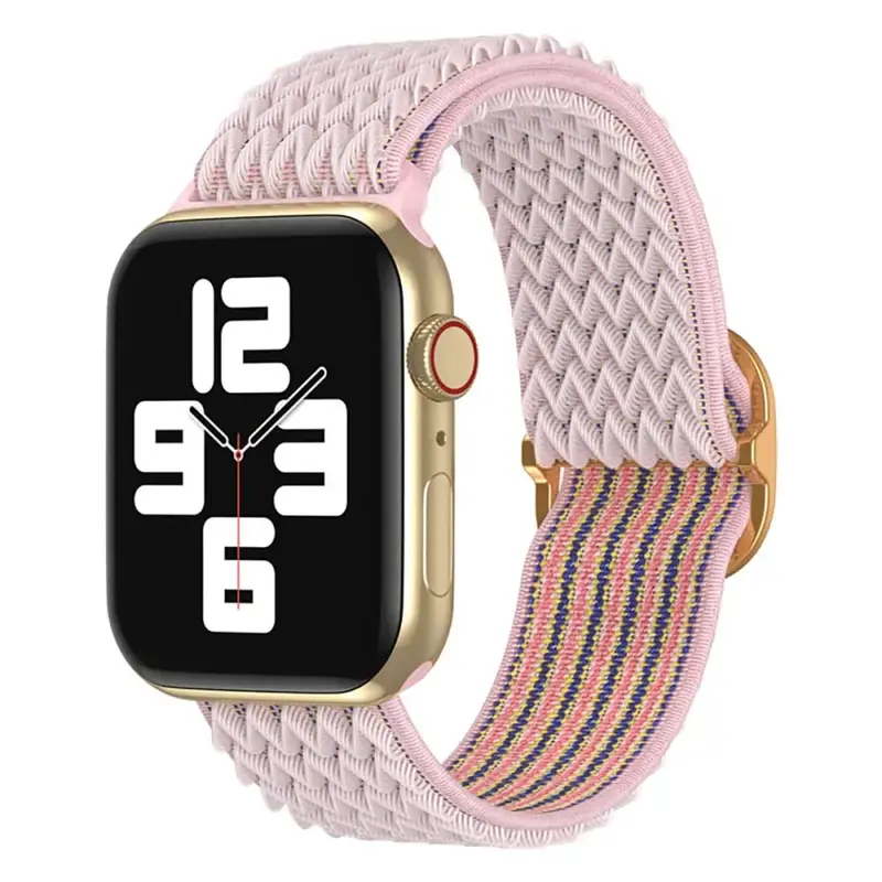 Apple Watch Joustava nailonranneke 44 / 45 / 46 / 49 mm - pinkki