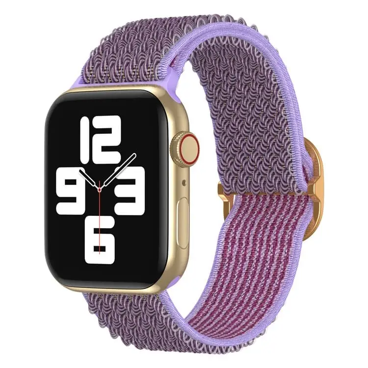 Apple Watch Joustava nailonranneke 44 / 45 / 46 / 49 mm - Violetti
