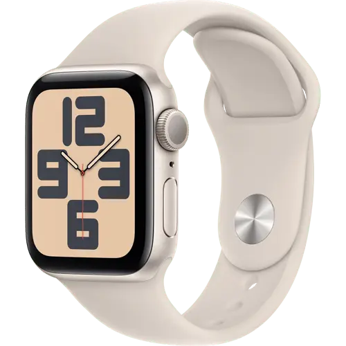 Apple Watch SE 40mm GPS Starlight Aluminum Case with Starlight Sport Band