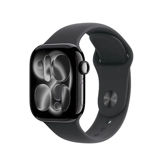 Apple Watch Series 11 (GPS, 42mm) Black Alum Case and Black Sport Band, S/M