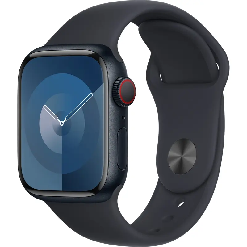 Apple Watch Series 9 (GPS + Cellular) 45mm Blue Aluminum Case with Blue Sport Band, M/L