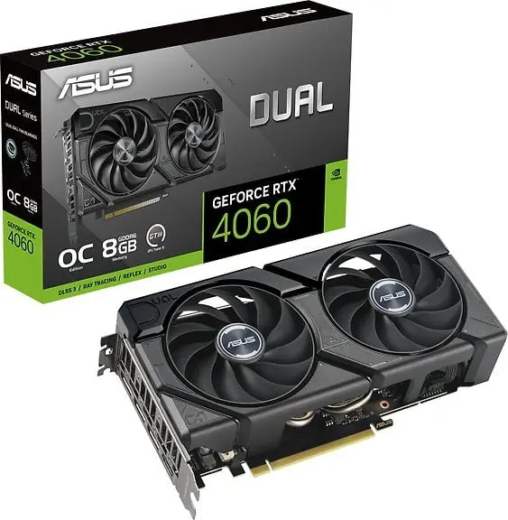 Asus GeForce DUAL-RTX4060-O8G-EVO Graphics Card