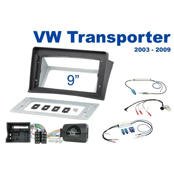 Audiohellman AH-KIT9-VW07 asennussarja VW T5, 9" Non-DIN