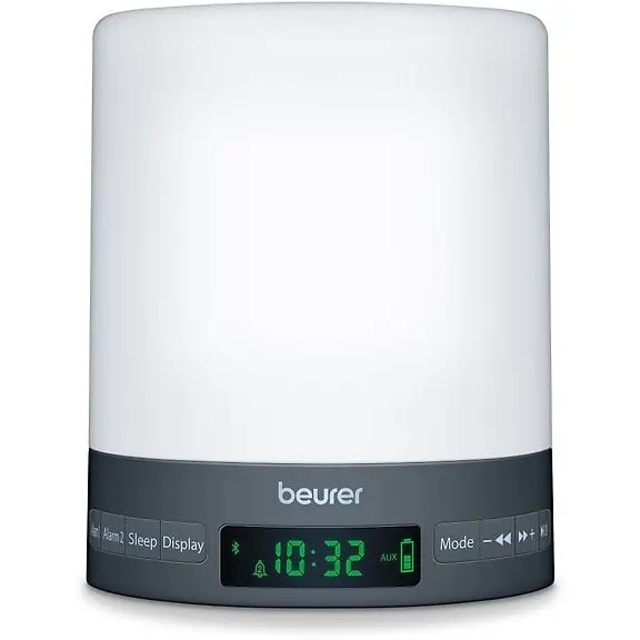 Beurer WL50 Wake up Light with Bluetooth Speaker, Clock, and Radio