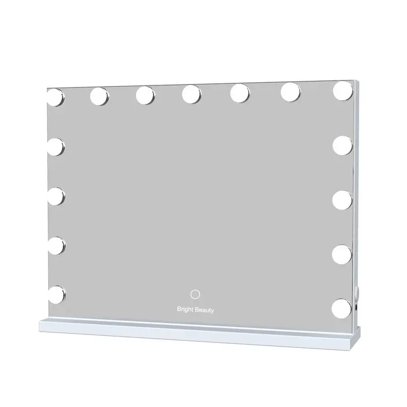 Bright Beauty Hollywood Makeup Mirror with Lighting, White