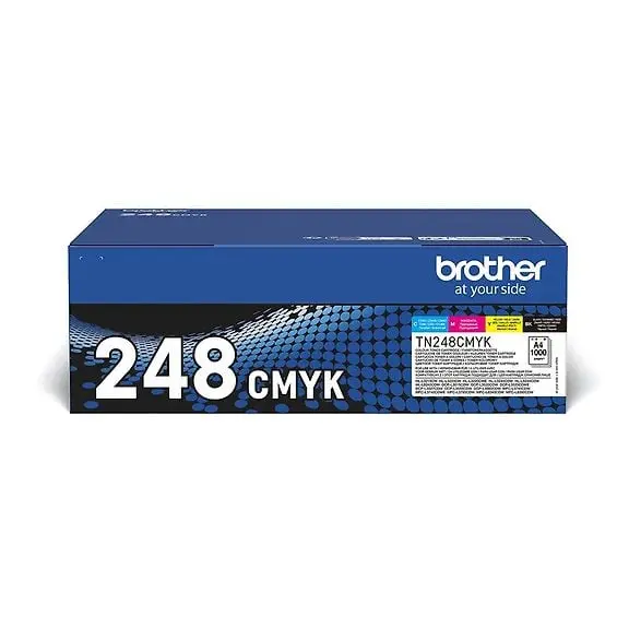 Brother TN248VAL Laser Toner Cartridge, Four-Color Pack