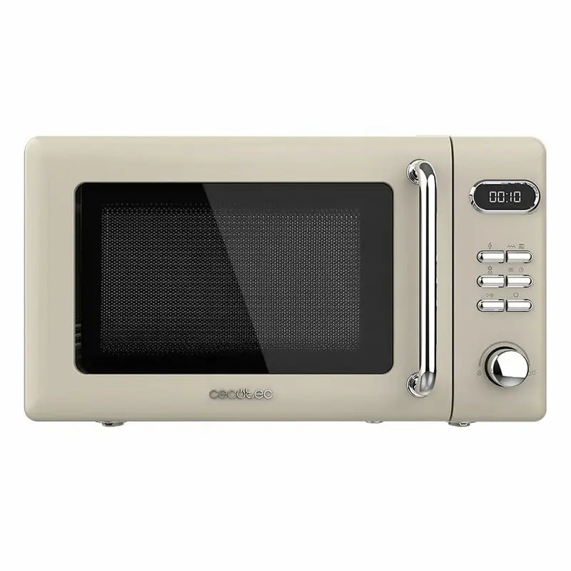 Cecotec ProClean 5110 Retro 700W Microwave and Grill, Beige