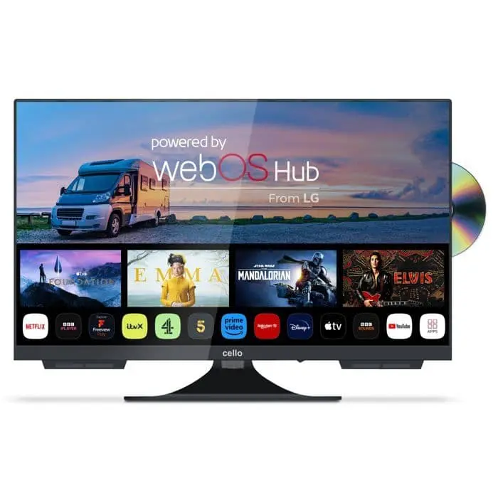 Cello 24-inch Smart LED TV with DVD Player, C2224WSF TRAV