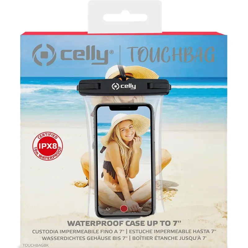 CELLY WATERPROOF BAG UP TO 7"  BLACK