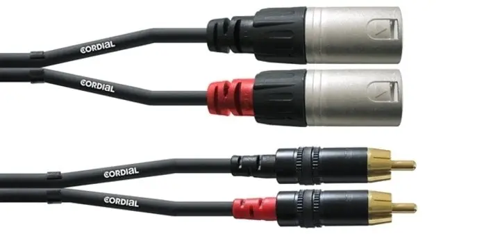 Cordial Intro CFU MC 2RCA-XLR kaapeli