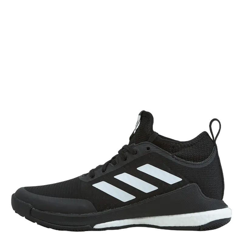 CrazyFlight Mid Volleyball Shoes, Core Black/Cloud White