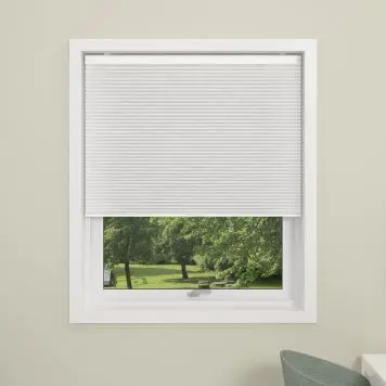 Debel Touch Light-Blocking Pleated Blind Cordless, 110x160 cm, White