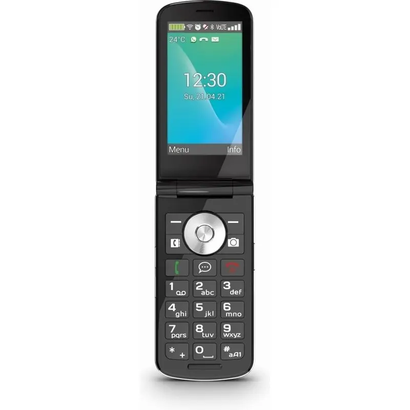 Emporia Touch smart 2 4G flip phone, Black