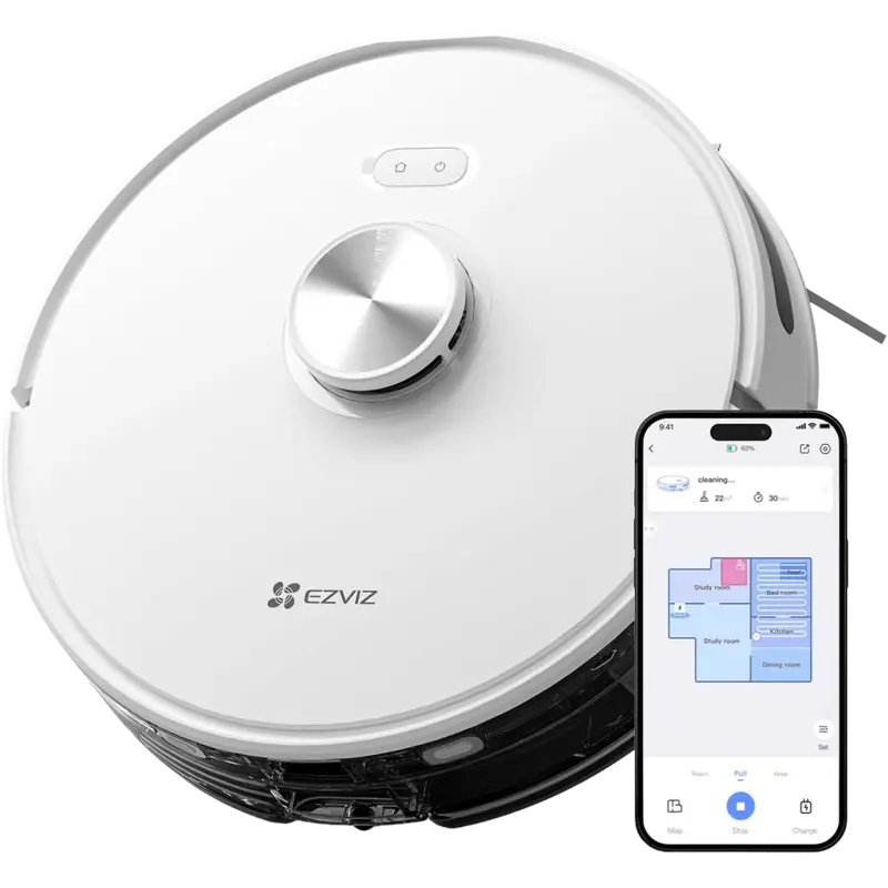 Ezviz RE5 Robot Vacuum And Mop Cleaner, White