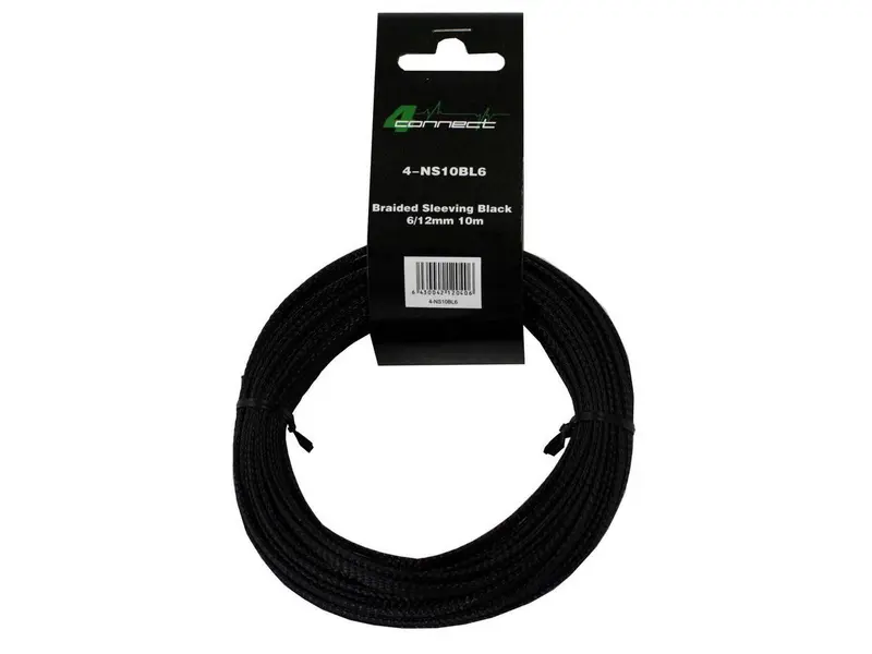 FOUR Connect 4-NS10BL6 nylonsukka musta, 6/12mm 10m