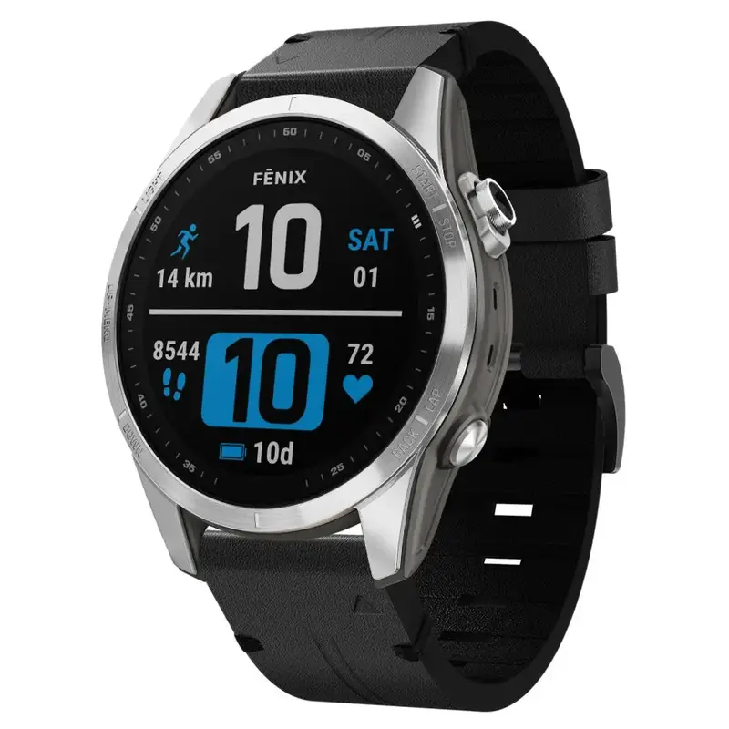 Garmin QuickFit Nahkaranneke 20mm - Musta