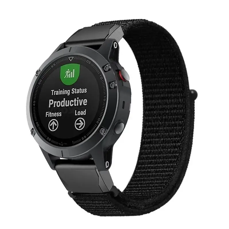 Garmin QuickFit Nailonranneke 22mm - Musta