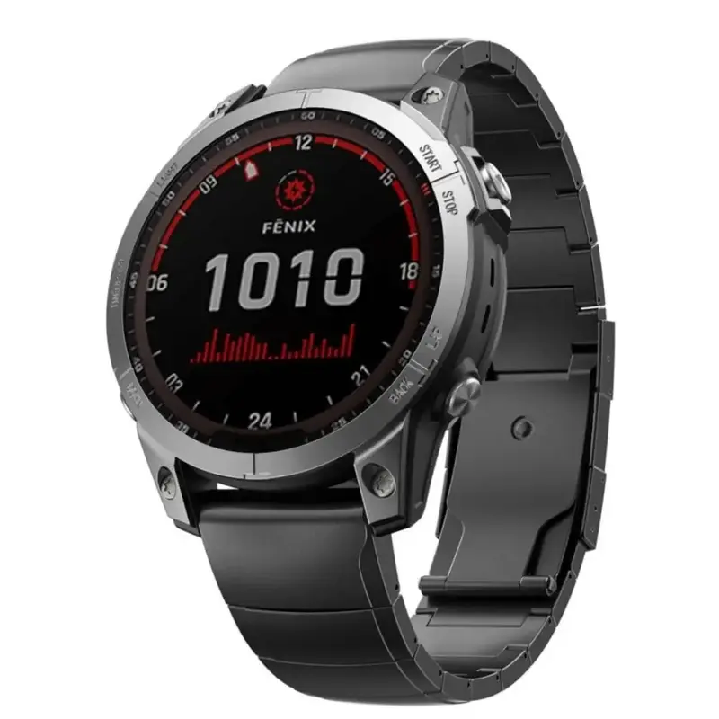 Garmin QuickFit Titaaniranneke 22mm - Musta