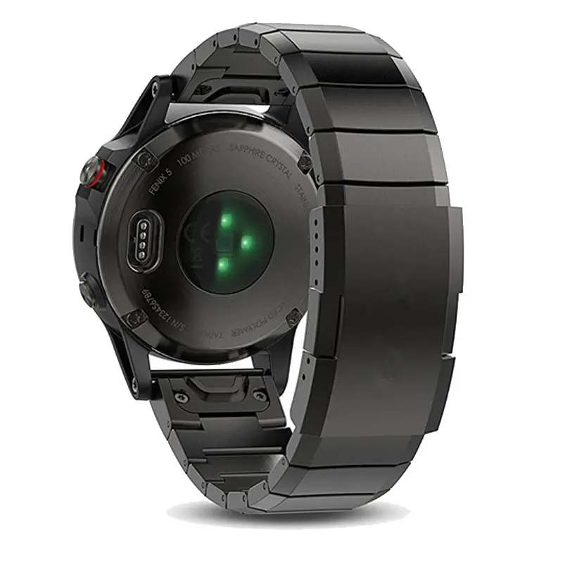 Garmin QuickFit Titaaniranneke 26mm - Musta