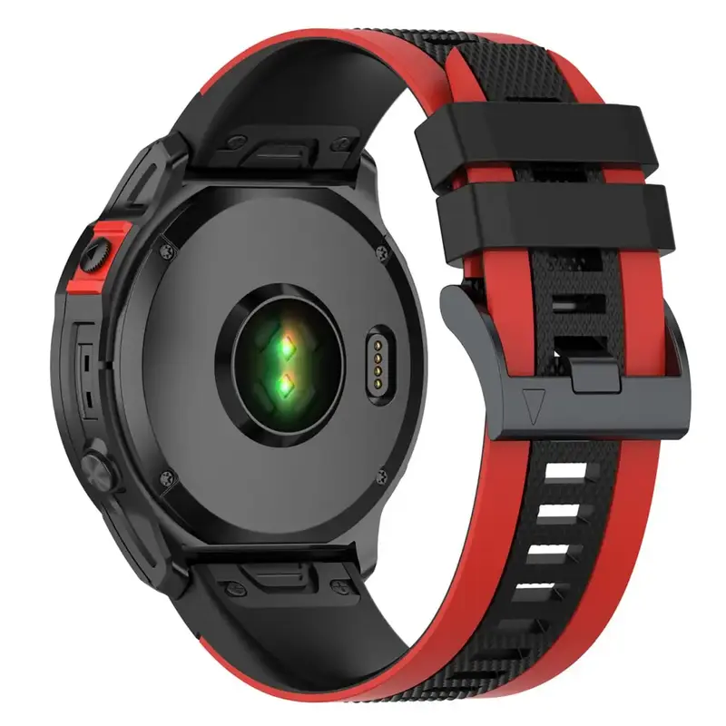 Garmin QuickFit Urheiluranneke 26mm - Musta-Punainen