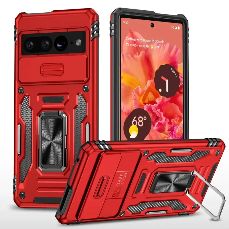 Google Pixel 9 Pro XL Armor Suojakotelo - Punainen