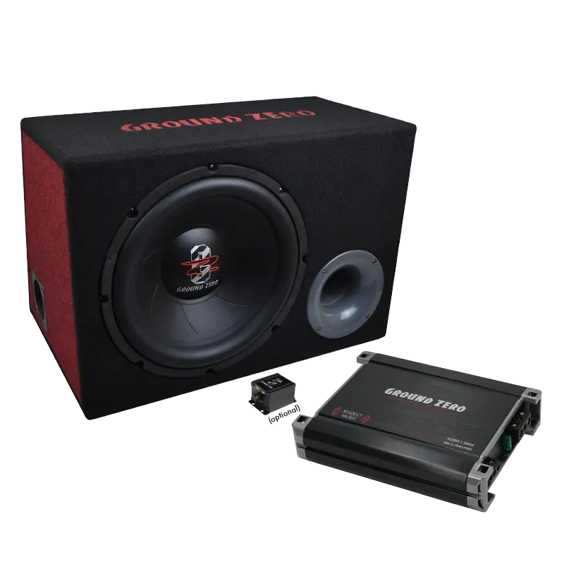 Ground Zero 12.300X-II Bass Kit, 12" sub + 300W vahvistin