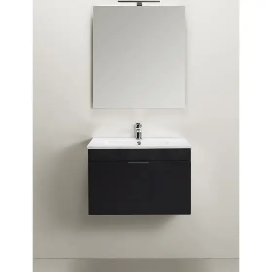 Hafa Go Washbasin Cabinet 1 Drawer 600, Black