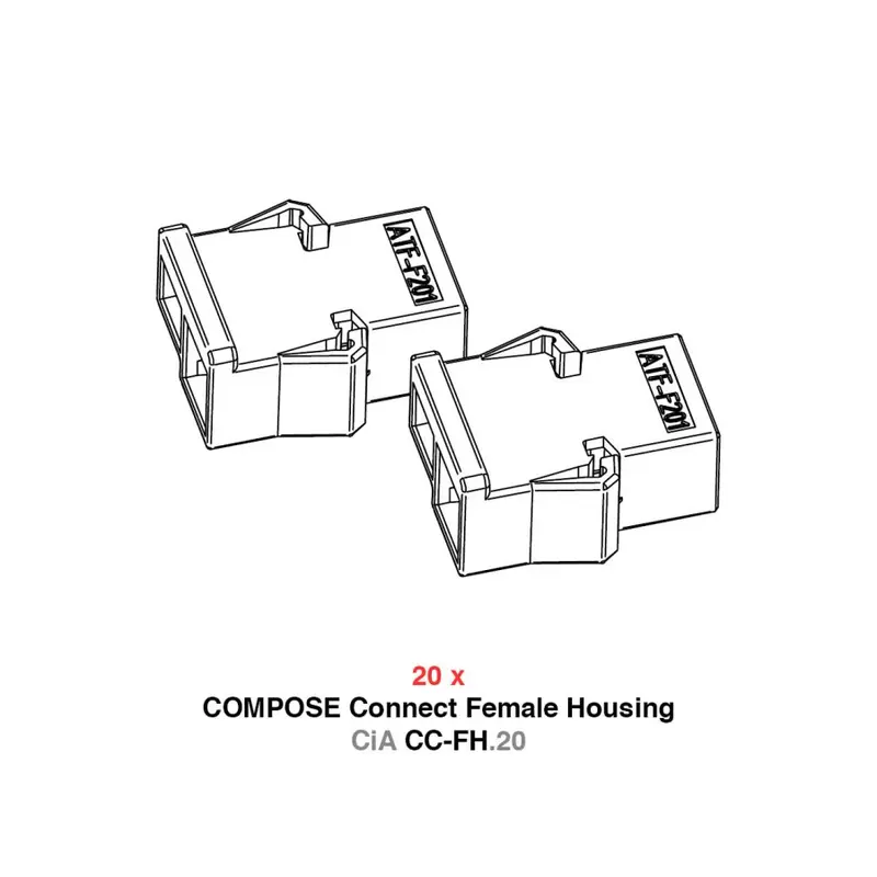 Helix CiA CC-FH.20 Naarasliitinpakkaus COMPOSE 20 kpl