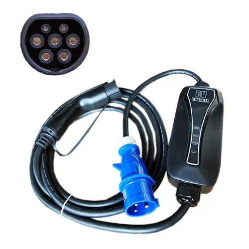 HiSmart Portable Electric Vehicle Charger, Black
