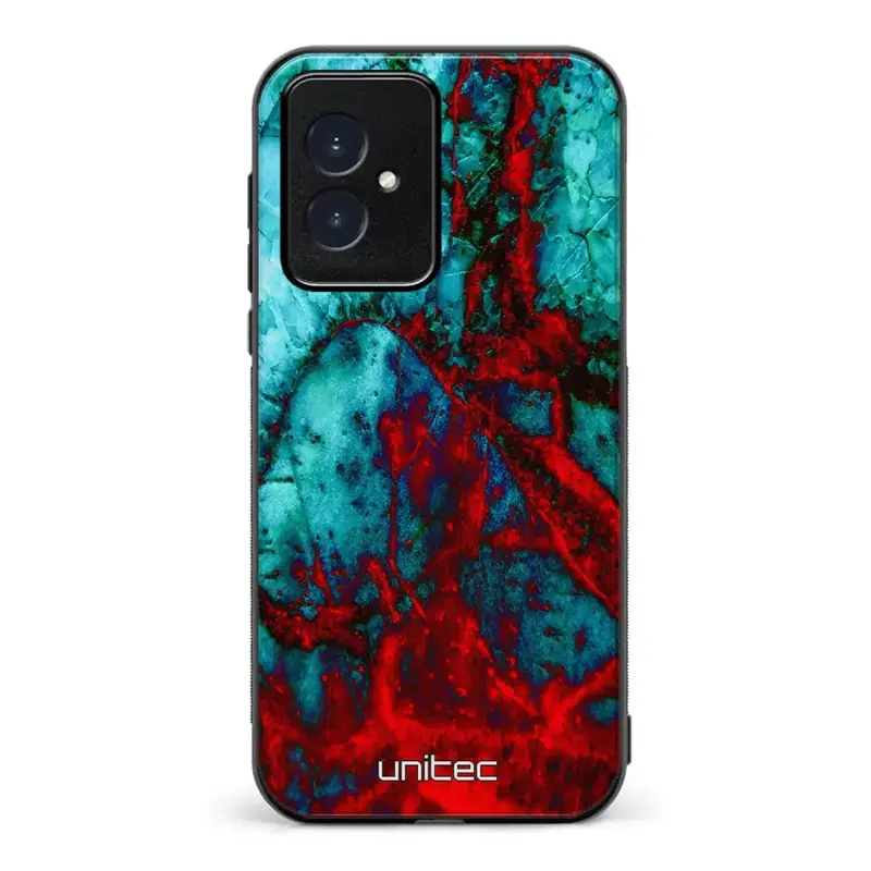 Honor 100 marmori suojakuoret - Blue Red Marble