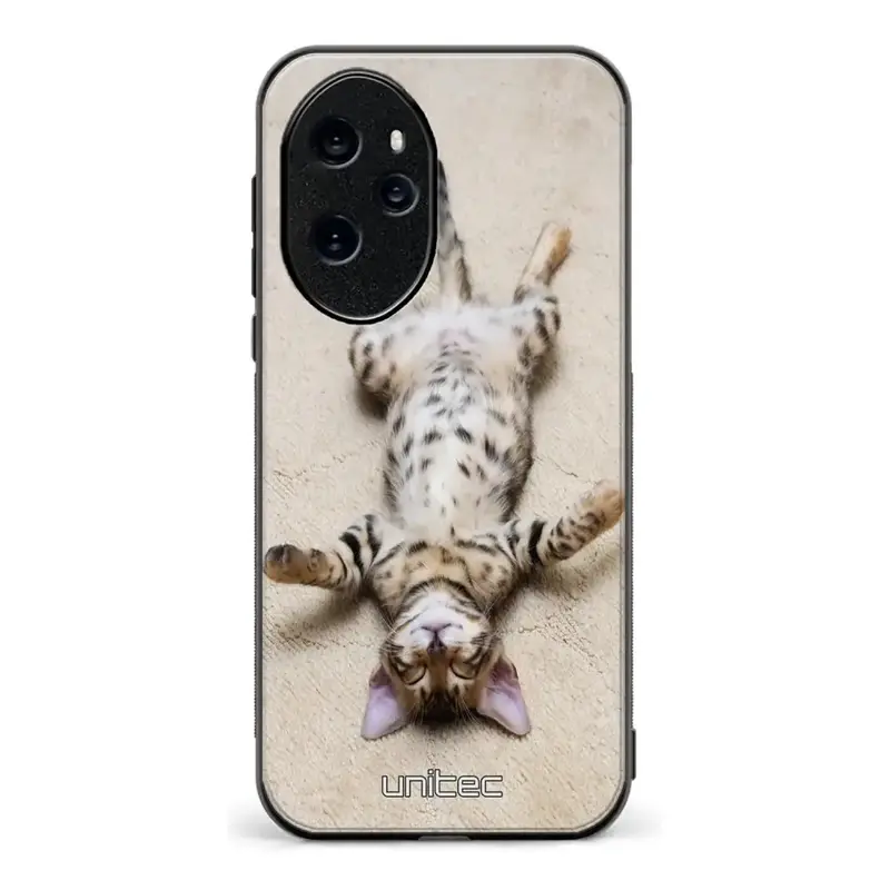 Honor 100 Pro kissa suojakuoret - Relaxing Cat