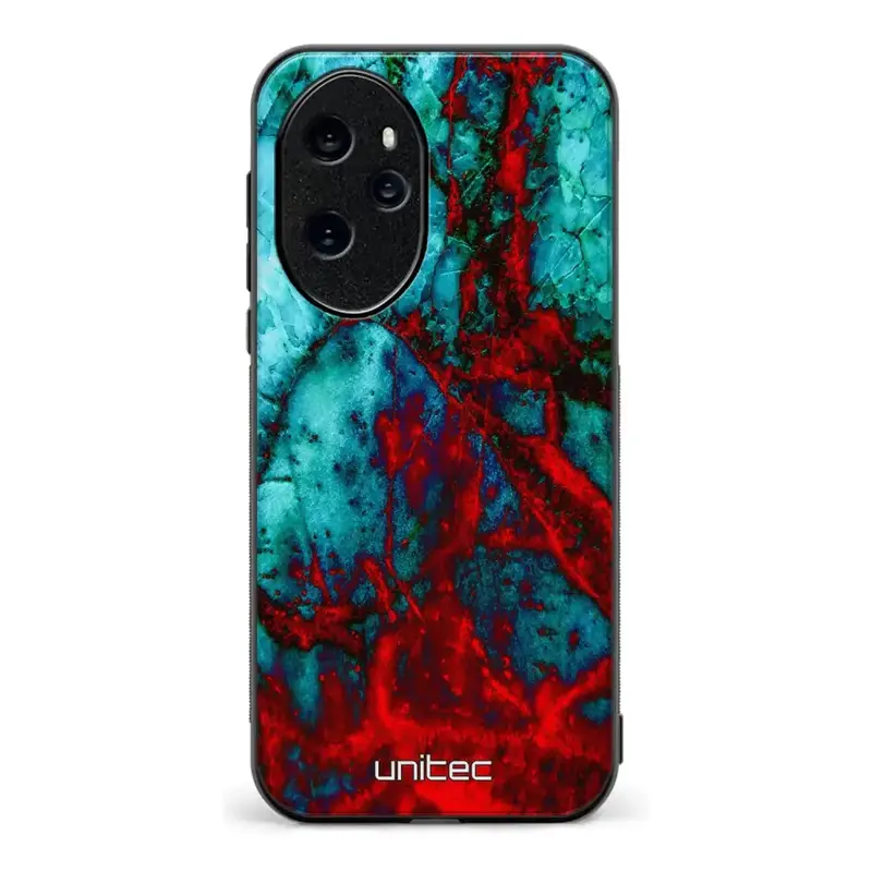 Honor 100 Pro marmori suojakuoret - Blue Red Marble