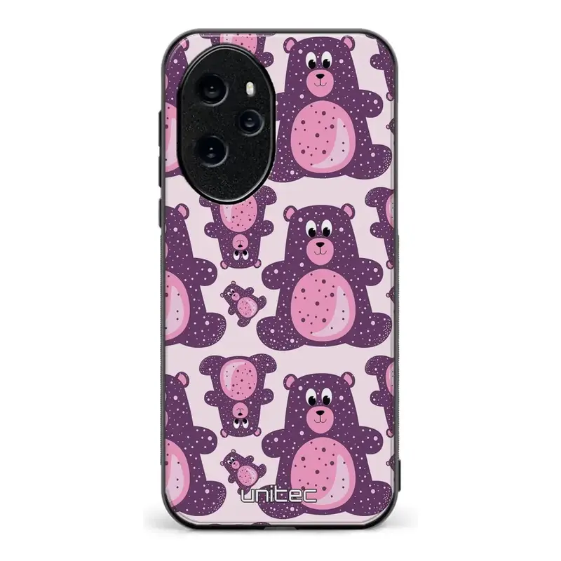 Honor 100 Pro suojakuoret - Purple Teddy Bear
